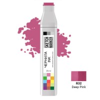 Чернила для спиртовых маркеров SKETCHMARKER, 22мл, R32 Глубокий розовый