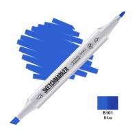 Маркер спиртовой двухсторонний SKETCHMARKER, B101 Синий
