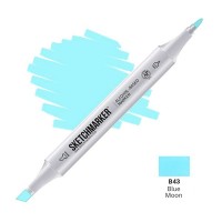 Маркер спиртовой двухсторонний SKETCHMARKER, B43 Голубая луна