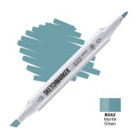 Маркер спиртовой двухсторонний SKETCHMARKER, BG62 Зеленый мирт
