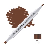 Маркер спиртовой двухсторонний SKETCHMARKER, BR10 Коричневый