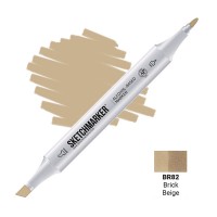 Маркер спиртовой двухсторонний SKETCHMARKER, BR82 Бежевый кирпич