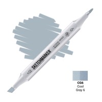 Маркер спиртовой двухсторонний SKETCHMARKER, CG6 Серый холодный 6