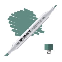 Маркер спиртовой двухсторонний SKETCHMARKER, G130 Зеленовато-голубой