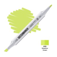 Маркер спиртовой двухсторонний SKETCHMARKER, G33 Зеленый луг