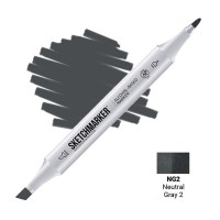 Маркер спиртовой двухсторонний SKETCHMARKER, NG2 Серый нейтральный 2