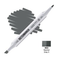 Маркер спиртовой двухсторонний SKETCHMARKER, NG3 Серый нейтральный 3