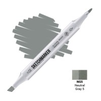 Маркер спиртовой двухсторонний SKETCHMARKER, NG5 Серый нейтральный 5