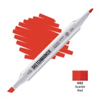 Маркер спиртовой двухсторонний SKETCHMARKER, O22 Алый