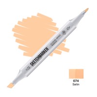 Маркер спиртовой двухсторонний SKETCHMARKER, O74 Сатин (Атлас)