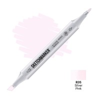 Маркер спиртовой двухсторонний SKETCHMARKER, R35 Серебристо-розовый