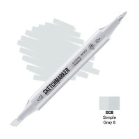 Маркер спиртовой двухсторонний SKETCHMARKER, SG8 Серый простой 8
