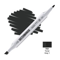 Маркер спиртовой двухсторонний SKETCHMARKER, TG1 Серый тонер 1