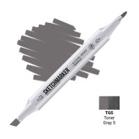 Маркер спиртовой двухсторонний SKETCHMARKER, TG5 Серый тонер 5