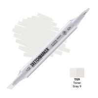 Маркер спиртовой двухсторонний SKETCHMARKER, TG9 Серый тонер 9