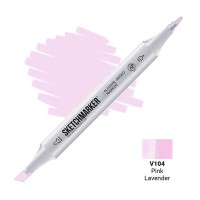Маркер спиртовой двухсторонний SKETCHMARKER, V104 Розовая лаванда