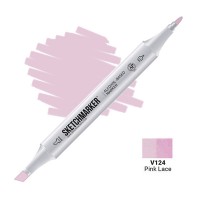 Маркер спиртовой двухсторонний SKETCHMARKER, V124 Розовые кружева