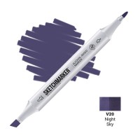 Маркер спиртовой двухсторонний SKETCHMARKER, V20 Ночное небо