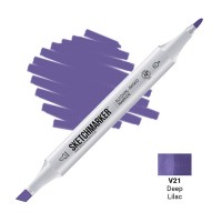 Маркер спиртовой двухсторонний SKETCHMARKER, V21 Глубокий сиреневый