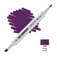 Маркер спиртовой двухсторонний SKETCHMARKER, V70 Глубокий фиолетовый