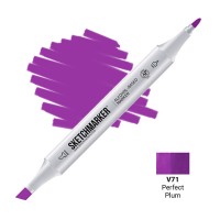 Маркер спиртовой двухсторонний SKETCHMARKER, V71 Идеальная слива
