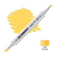 Маркер спиртовой двухсторонний SKETCHMARKER, Y13 Сыр