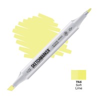 Маркер спиртовой двухсторонний SKETCHMARKER, Y64 Мягкий лайм