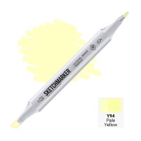 Маркер спиртовой двухсторонний SKETCHMARKER, Y94 Бледно-желтый