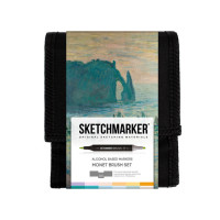 Набор маркеров `Моне` Sketchmarker Brush & Pushkinskiy, 12цв.