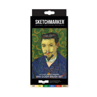 Набор маркеров `Ван Гог. Портрет` Sketchmarker Brush & Pushkinskiy, 6цв.