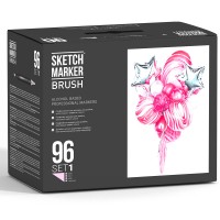 Набор маркеров SKETCHMARKER Brush `Set 1`, 96цв. (пластиковый бокс)