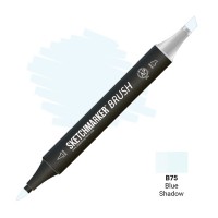 Маркер спиртовой двухсторонний SKETCHMARKER Brush, B75 Синяя тень