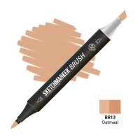 Маркер спиртовой двухсторонний SKETCHMARKER Brush, BR13 Овсянка