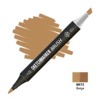 Маркер спиртовой двухсторонний SKETCHMARKER Brush, BR72 Бежевый