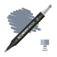 Маркер спиртовой двухсторонний SKETCHMARKER Brush, CG5 Серый холодный 5