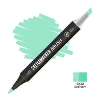 Маркер спиртовой двухсторонний SKETCHMARKER Brush, G123 Морская пена