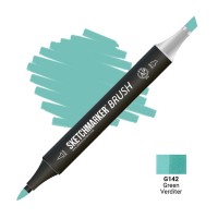 Маркер спиртовой двухсторонний SKETCHMARKER Brush, G140 Морской зеленый