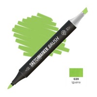 Маркер спиртовой двухсторонний SKETCHMARKER Brush, G20 Игуана