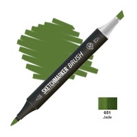 Маркер спиртовой двухсторонний SKETCHMARKER Brush, G51 Нефрит