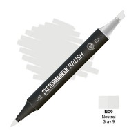 Маркер спиртовой двухсторонний SKETCHMARKER Brush, NG9 Серый нейтральный 9