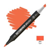 Маркер спиртовой двухсторонний SKETCHMARKER Brush, O31 Тигр