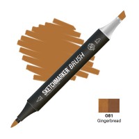 Маркер спиртовой двухсторонний SKETCHMARKER Brush, O81 Имбирный пряник