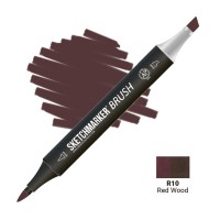 Маркер спиртовой двухсторонний SKETCHMARKER Brush, R10 Красное дерево