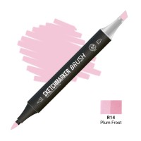 Маркер спиртовой двухсторонний SKETCHMARKER Brush, R14 Морозная слива