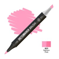 Маркер спиртовой двухсторонний SKETCHMARKER Brush, R23 Розовый лососевый