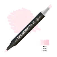 Маркер спиртовой двухсторонний SKETCHMARKER Brush, R54 Розовый снег