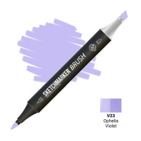 Маркер спиртовой двухсторонний SKETCHMARKER Brush, V23 Фиалковый