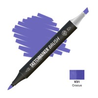 Маркер спиртовой двухсторонний SKETCHMARKER Brush, V31 Крокус