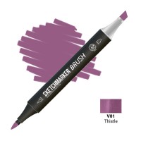 Маркер спиртовой двухсторонний SKETCHMARKER Brush, V81 Чертополох