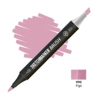 Маркер спиртовой двухсторонний SKETCHMARKER Brush, V92 Инжир